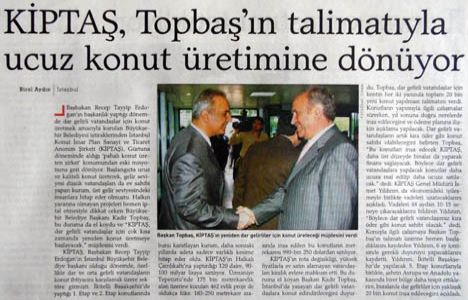 2004 yılında KİPTAŞ, ucuz konut üretimine dönecek!