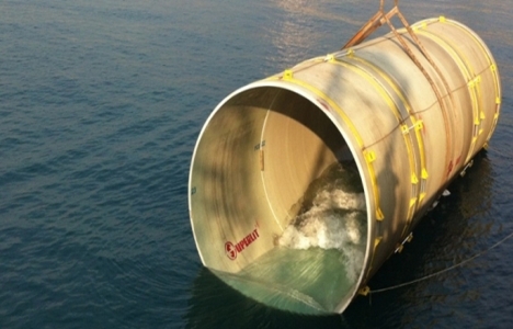 Atlas Termik Santral Projesi için denize boru döşendi!