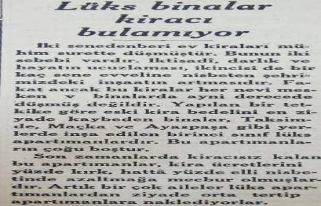 1933 yılında lüks semtlerde ki dairelerin fiyatları düşmüş!