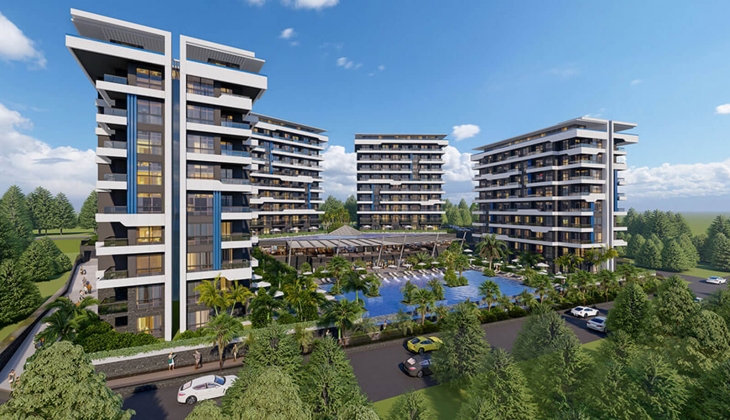 Del Mare Collection Alanya yüzde 8 indirim fırsatıyla satışta! Yeni proje! 