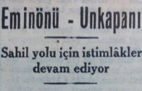 1946 yılında Eminönü ile Unkapanı arasında 587 parça emlak istimlak edilecekmiş!