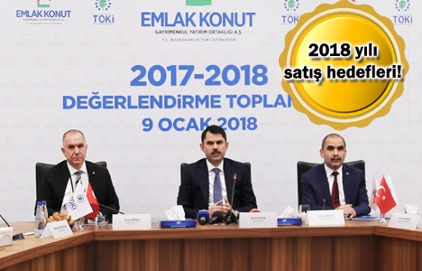 Emlak Konut 2018'de 7.2 milyar TL'lik satış hedefliyor!