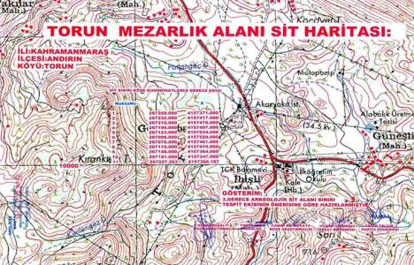 Maraş Torun Mahallesi nin arkeolojik alanı 3.derece sit alanı ilan edildi!