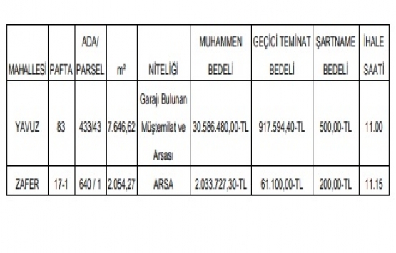 Tekirdağ da 30.6 milyon TL ye satılık 2 adet arsa!