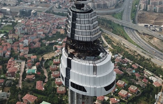 Küçük Çamlıca TV-Radyo Kulesi giydirilmeye başlandı!