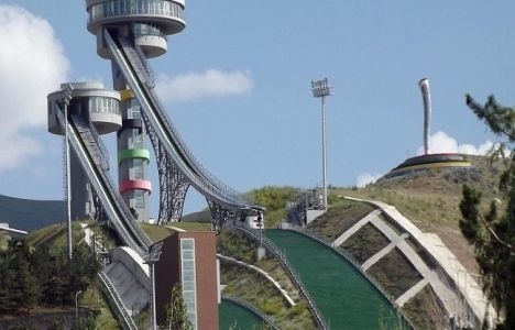 Erzurum'daki atlama kulelerinin inşaatında sona yaklaşıldı!