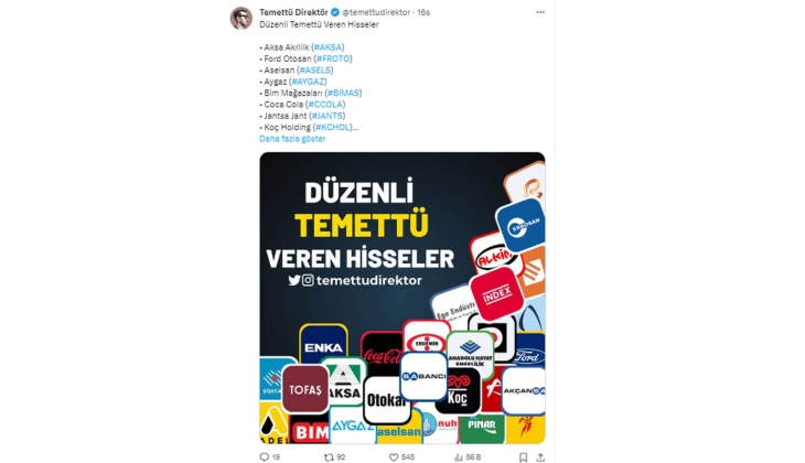 Borsada düzenli temettü veren 41 hisse!