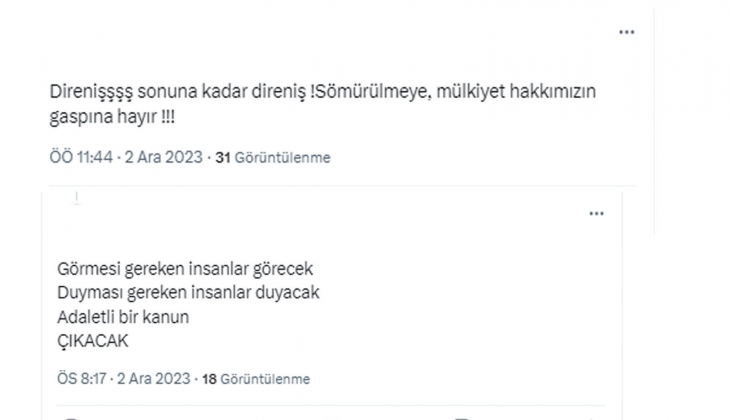 Mağdur Ev Sahipleri Dayanışma Platformu ndan anket ve imza kampanyası!