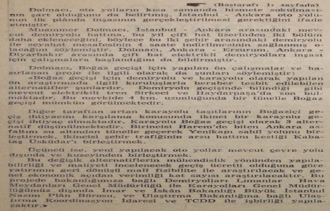 1976 yılında Boğaz da ikinci köprü inşası kesinlik kazanmış!