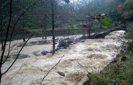 Trabzon'da sağanak yağış nedeniyle ev ve iş yerlerini su bastı!