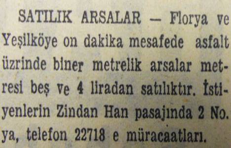 1947 yılında Çırpıcı Çayırı civarında 150 dönüm arazi satılacakmış!