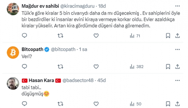 Merkez Bankası kiralarda düşüş sinyalleri olduğunu işaret etti, ünlü ekonomist Bunlar da mı TÜİK göstergesi? dedi!