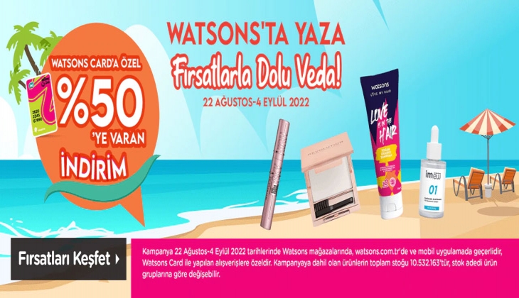 Çılgın indirimlerle yaza veda! 29 Ağustos 2022 Watsons fiyat listesi…