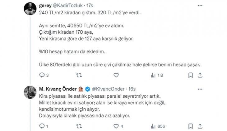 Konut fiyatlarında neler oluyor? Şu anki ilanların sahipleri, hayal kurarken para kaybeden mülk sahipleri! 