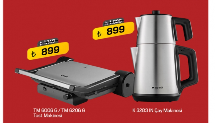 Arçelik çay ve tost makinesinde Ramazan indirimi! İşte Nisan 2022 fiyat listesi...