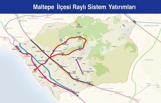 İstanbul raylı sistem haritası 2019!