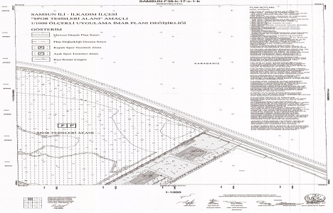 Samsun İlkadım spor tesisi alanı imar planı askıda!