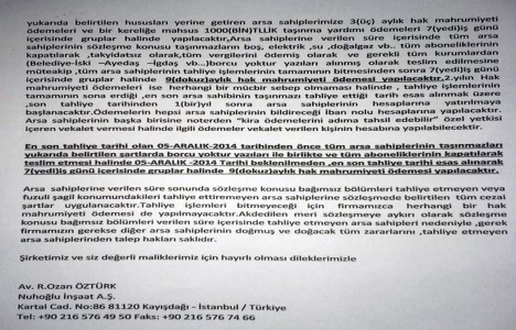 Nuhoğlu İnşaat Fikirtepe projesi için tahliye tebligatları hazır! 