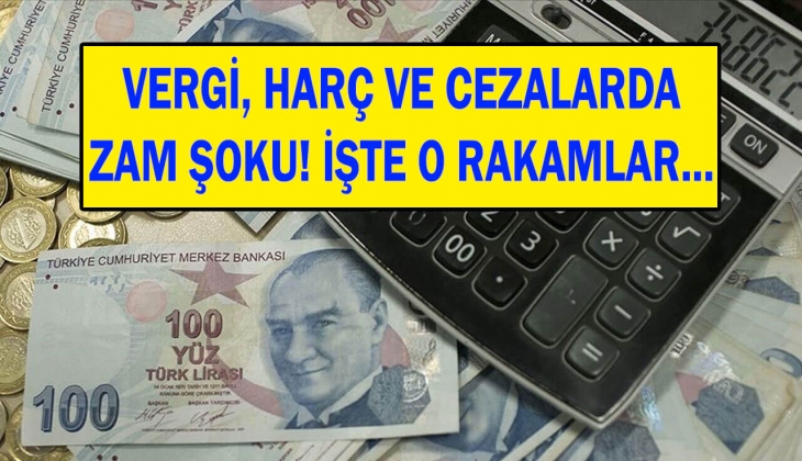 Vergi, harç ve cezalara okkalı zam kapıda! 2023 tarifesi belli oldu! İşte kalem kalem yeni harç ve cezalar...