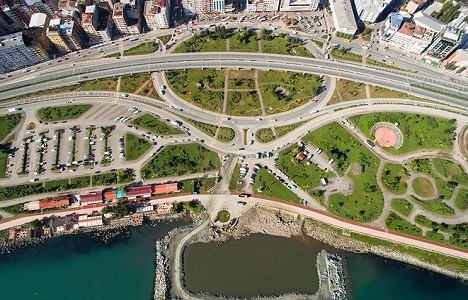 Rize Sahil Külliye projesinin dolgu çalışmaları başladı!