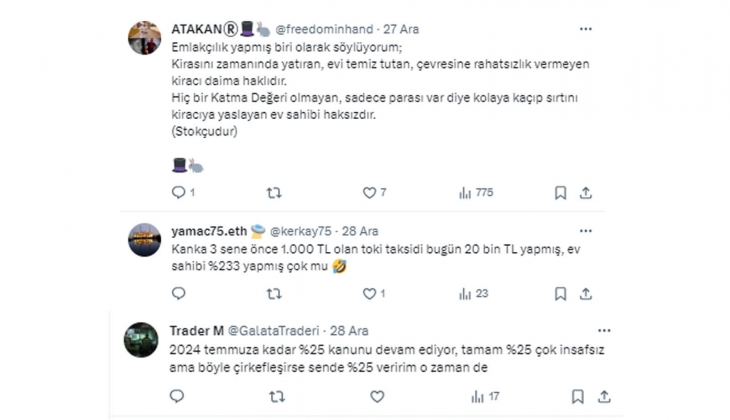 7 bin 500 TL olan ev kirası 25 bin TL ye çıkarılabilir mi? Ev sahibi mi haklı, kiracı mı?