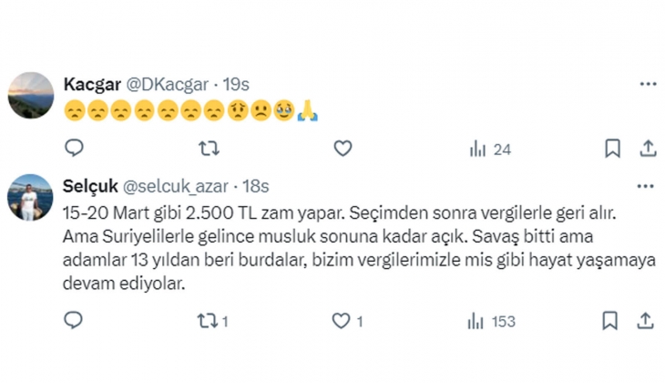 Cumhurbaşkanı Erdoğan dan emekli çıkışı: Seyyanen zam yok, bize destek olun!