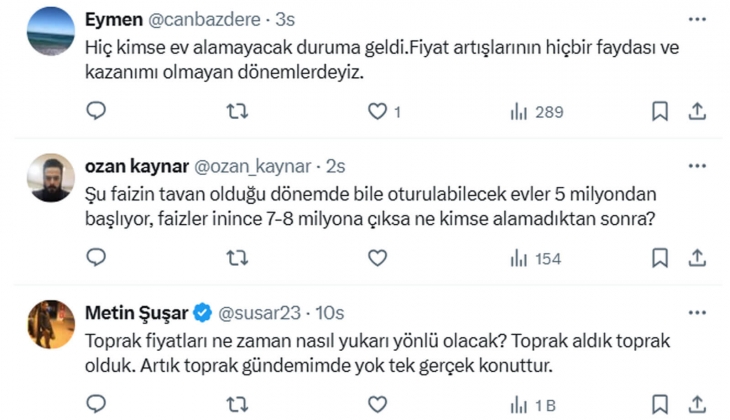 Uzmanı açıkladı: 2025 Ekim-Kasım da ya da 2026 Nisan da seçim olursa konut fiyatları yine tırmanacak!