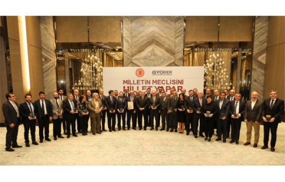 TBMM'den GYODER ve konsorsiyum üyelerine takdir plaketi!