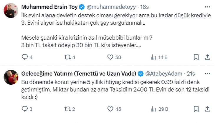 Düşük faizli konut kredisi almayan bin pişman oldu! Yüzde 0.74 faiz ve 170 ay vadeli kredinin taksiti şu an 3.200 TL!