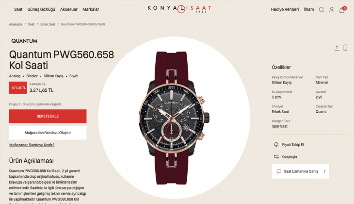 Konyalı Saat online mağazada ünlü markalarda kaçırılmayacak indirimler! İşte 16 Eylül 2022 fiyat listesi