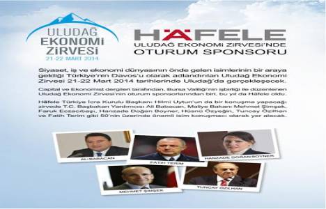 Hafele Uludağ Ekonomi Zirvesi'nde!