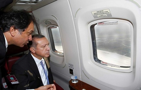 Cumhurbaşkanı Erdoğan dev projelerin inşaatını havadan inceledi!