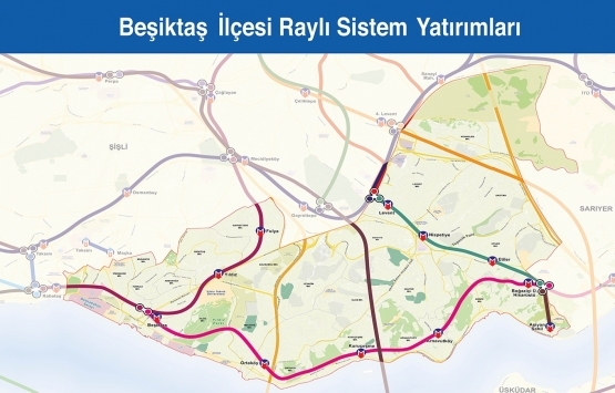 İstanbul raylı sistem haritası 2019!