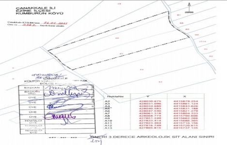 Çanakkale Ezine de 3.derece arkeolojik sit alanı kararı!