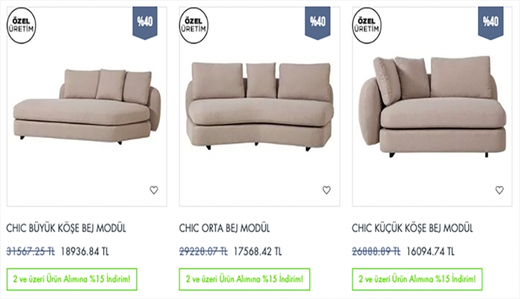 Kanepeleri yenileme zamanı! Mudo Mobilya’da yüzde 40 indirim! İşte 28 Eylül 2022 Mudo fiyat listesi!