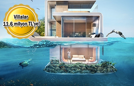 Dubai'de yarısı deniz altında villa projesi! 