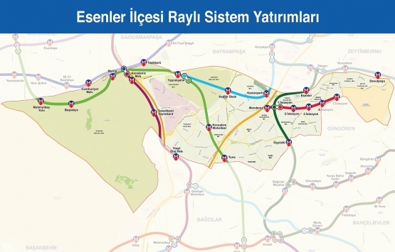 İstanbul raylı sistem haritası 2019!
