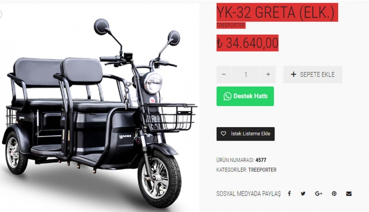 Yuki 3 tekerlekli, elektrikli Greta motor ne kadar? İşte 2 Temmuz 2022 fiyat listesi...
