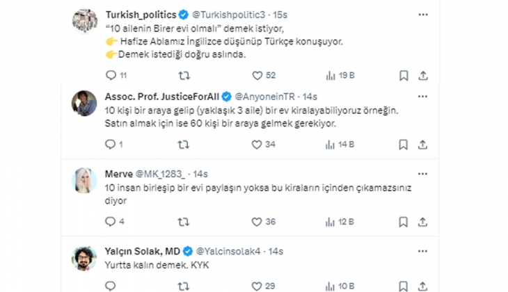 TCMB Başkanı Erkan, 10 insanın bir evi olmalı dedi! Ünlü profesör vatandaşlara sordu: Bu ne demek?