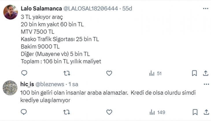 Hane geliri 100 bin TL olanlar bile artık takasla yeni otomobil alabiliyor!
