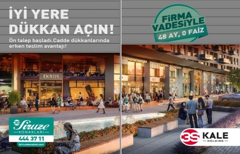 3S Firuze Konakları nın dükkanları 603 bin TL den satışta!