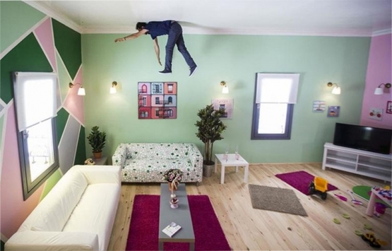 Ankara’daki ters ev görenleri şaşkına çeviriyor!