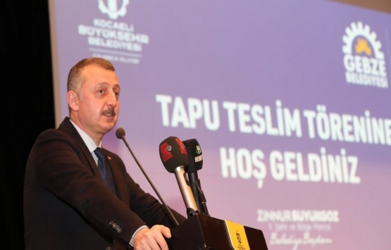 Gebze Pelitli de hak sahipleri tapularına kavuştu!