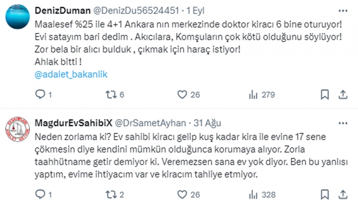 Ev sahiplerinin kiracılardan istekleri gündemde: Kanunlar kiracıyı fazlasıyla koruyor, mağdur ev sahipleri artıyor!