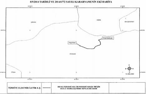 Pervari HES TM-Pervari Havza TM Enerji İletim Hattı projesi için kamulaştırma!