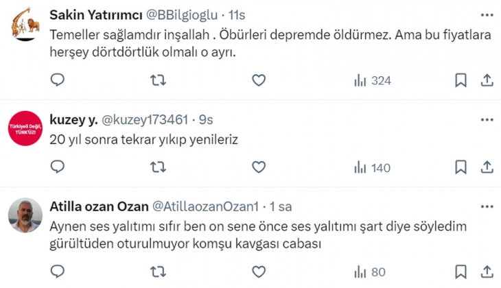 Tebernüş Kireçci sordu: Türkiye de konut kalitesi iyiye mi gidiyor, kötüye mi?