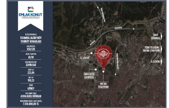 Emlak Konut GYO Yeniköy Konakları nın ticari üniteleri satışta!