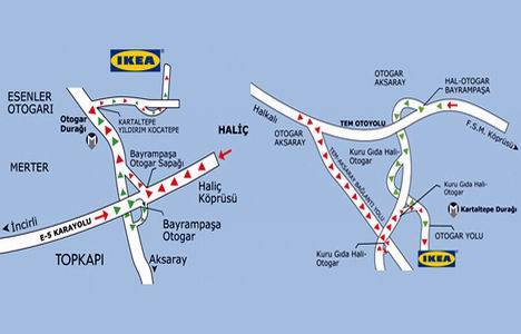 Ikea Bayrampaşa iletişim ve ulaşım yol tarifi!
