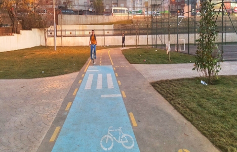 Gaziosmanpaşa'ya 350 metrelik bisiklet yolu!