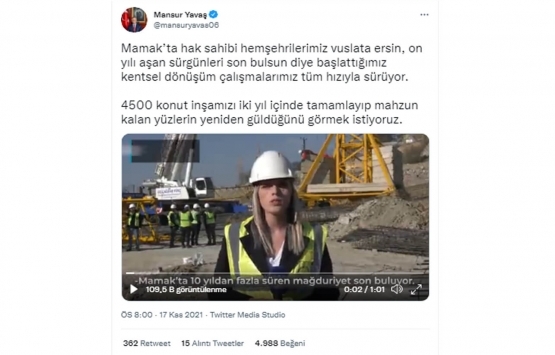  Ankara Mamak kentsel dönüşüm projesinde büyük müjde!